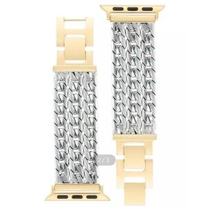 Women's Multi Chain Alloy Metal Link Band designed for Apple Watch 42,44,45mm